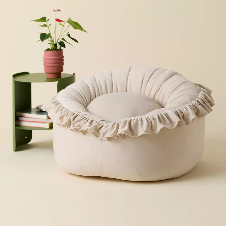 Ruffled Velvet Bean Bag Lounge Chair - Amazon