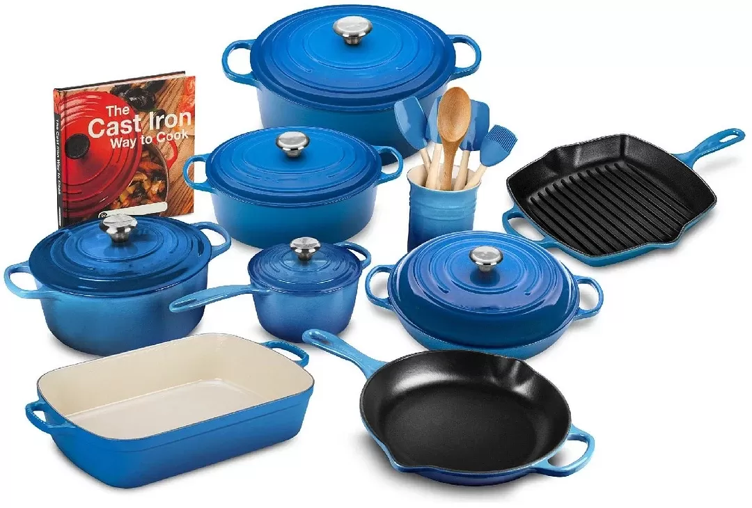 [🔥Limited time offer Only Today! ]20-piece Signature Cast Iron Cookware - Amazon