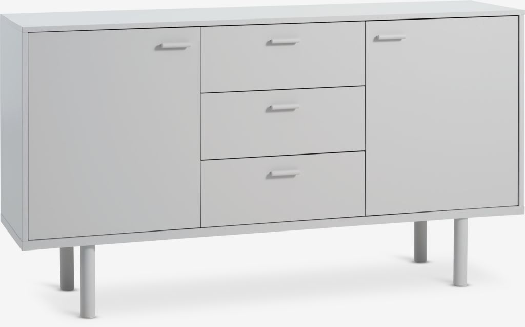 Sideboard BELLELUND 2 doors 3 drawers beige - Amazon