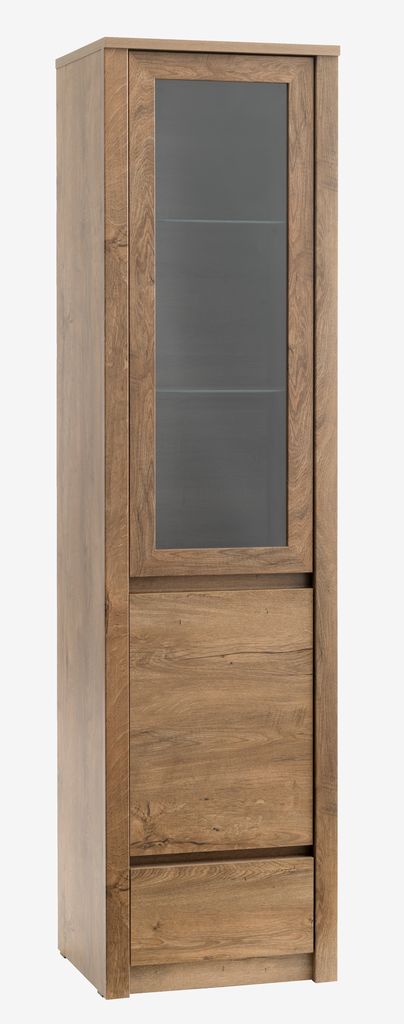 Display cabinet VEDDE 1 door wild oak - Amazon