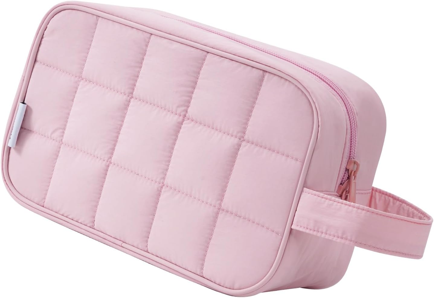 Puffy Travel Toiletry Bag for Traveling Women Girl, Travel Bag for Toiletries, Cute Travel Makeup Bag Organizer, Quilted Cosmetic Bag Make Up Skincare Medicine Bags