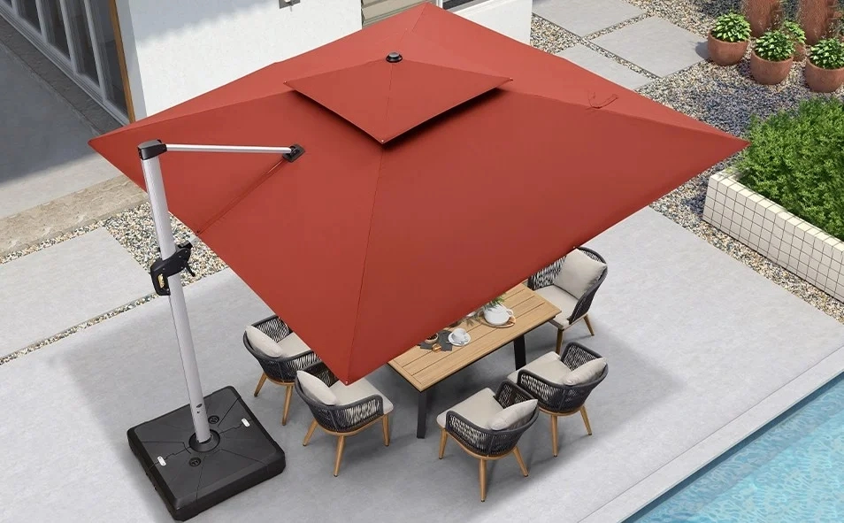 ⚡Clearance Sale☔Solar-powered LED parasol - Amazon