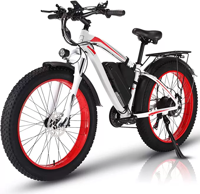 ✨Wide tire electric bike with 1000W 48V/17.5Ah removable battery 31MPH✨ - Amazon