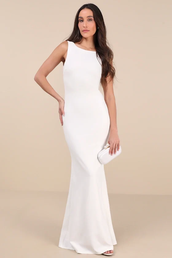 Love In Your Eyes Black Knotted Mermaid Maxi Dress