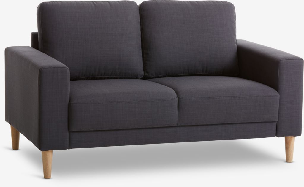 Sofa EGENSE 2 seater dark grey fabric - Amazon