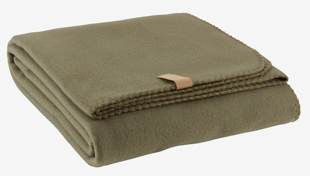 Fleece throw DAGLILJE 130x170 green - Amazon