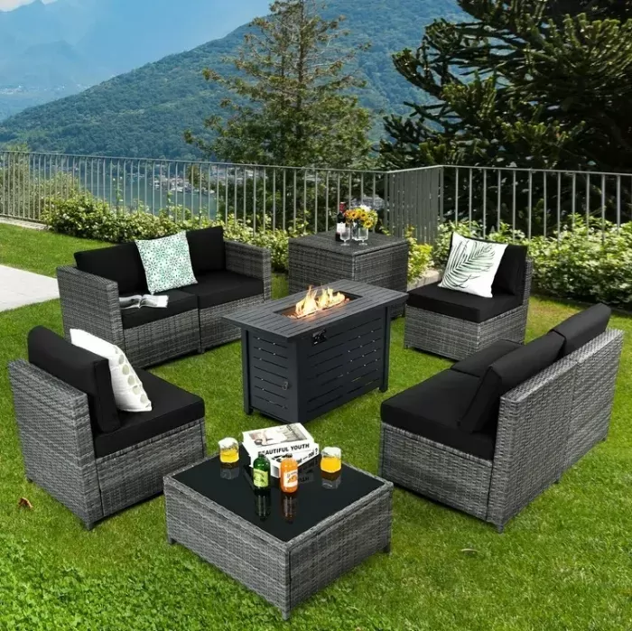Rattan sofa set - Amazon