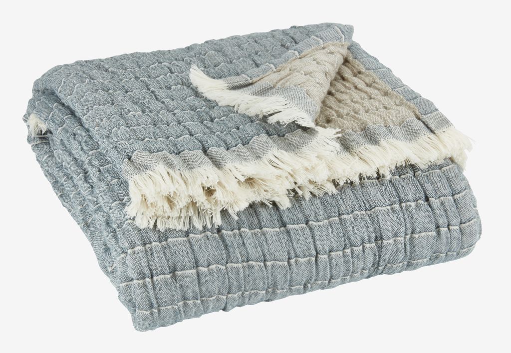 Throw ENE 130x170 blue/beige - Amazon