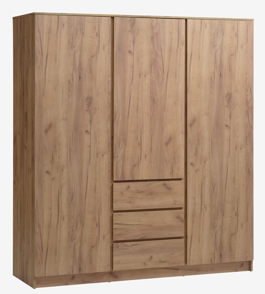 Wardrobe LIMFJORDEN 180x200 combi natural oak colour - Amazon