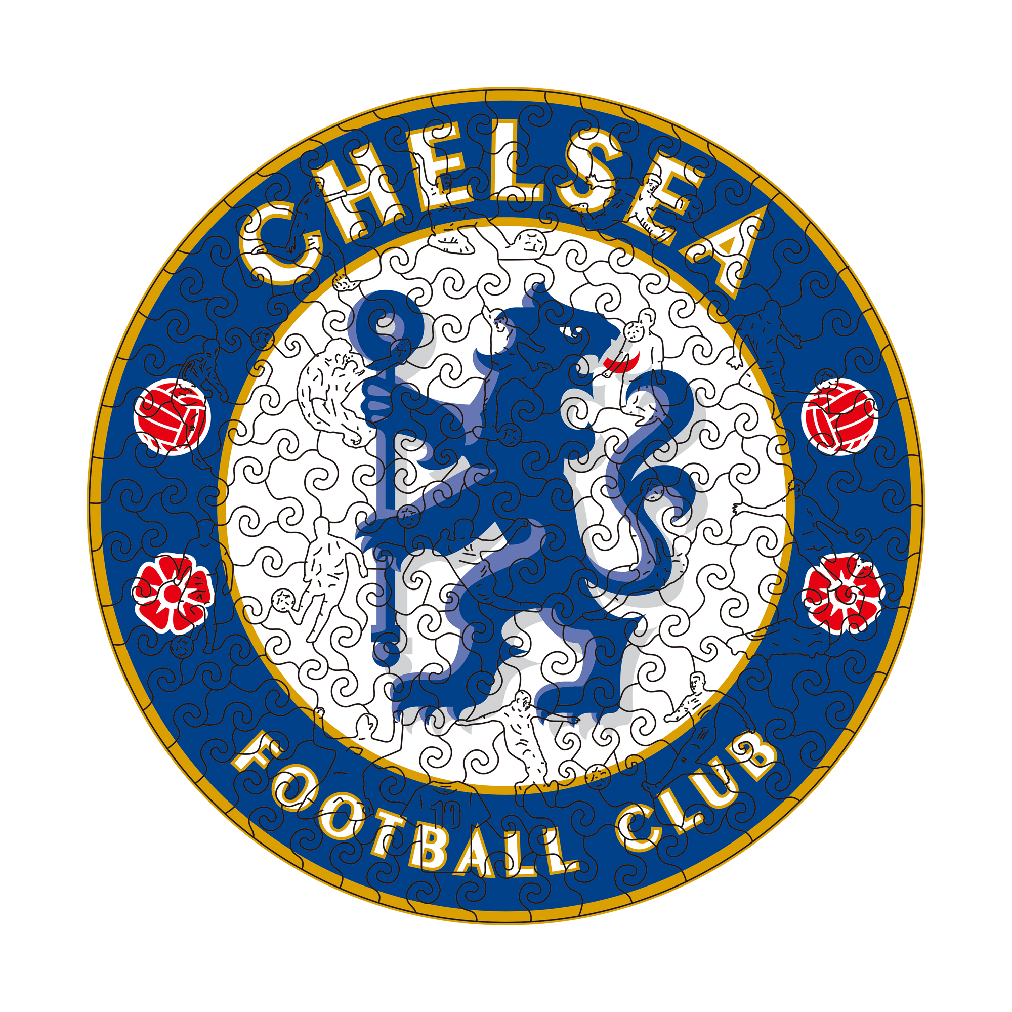 Chelsea Logo Wooden Jigsaw Puzzle