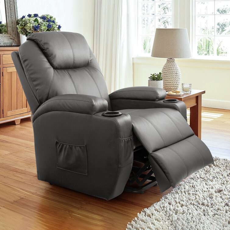 Faux Leather Power Lift Recliner Chair with Massage and Heating Functions - Amazon