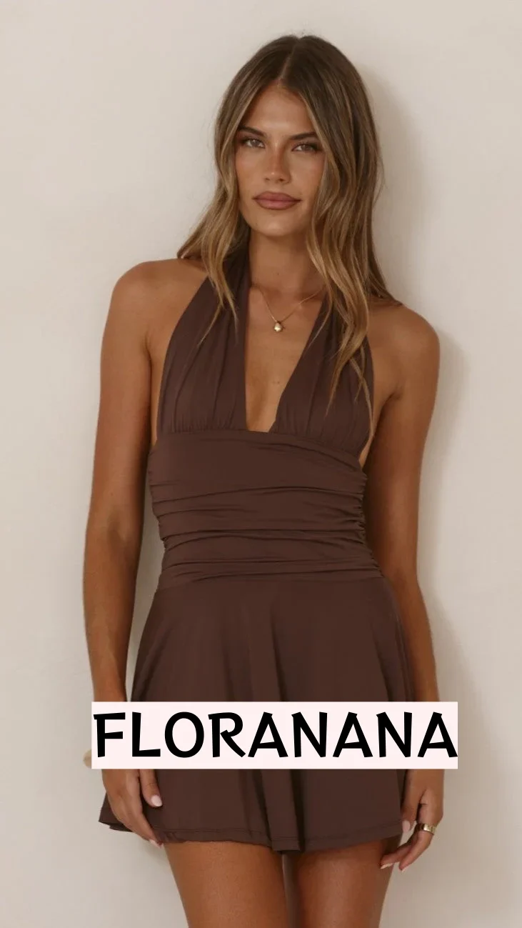 Aeris Mini Dress - Chocolate