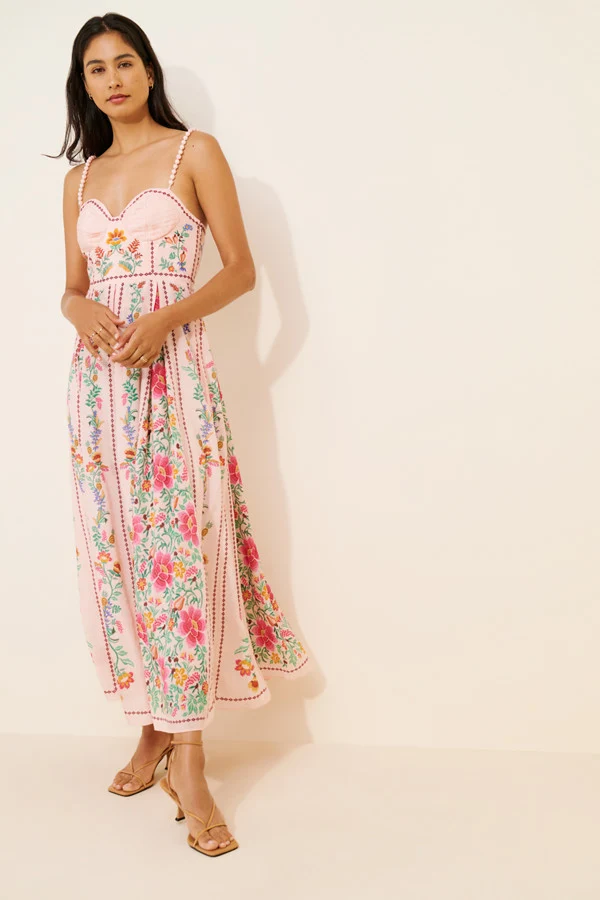 Delicate Forest Maxi Dress