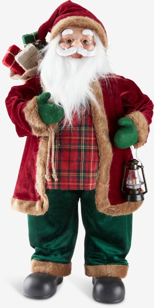 Santa Claus HORNSTEN W44xL25xH80cm with lantern - Amazon