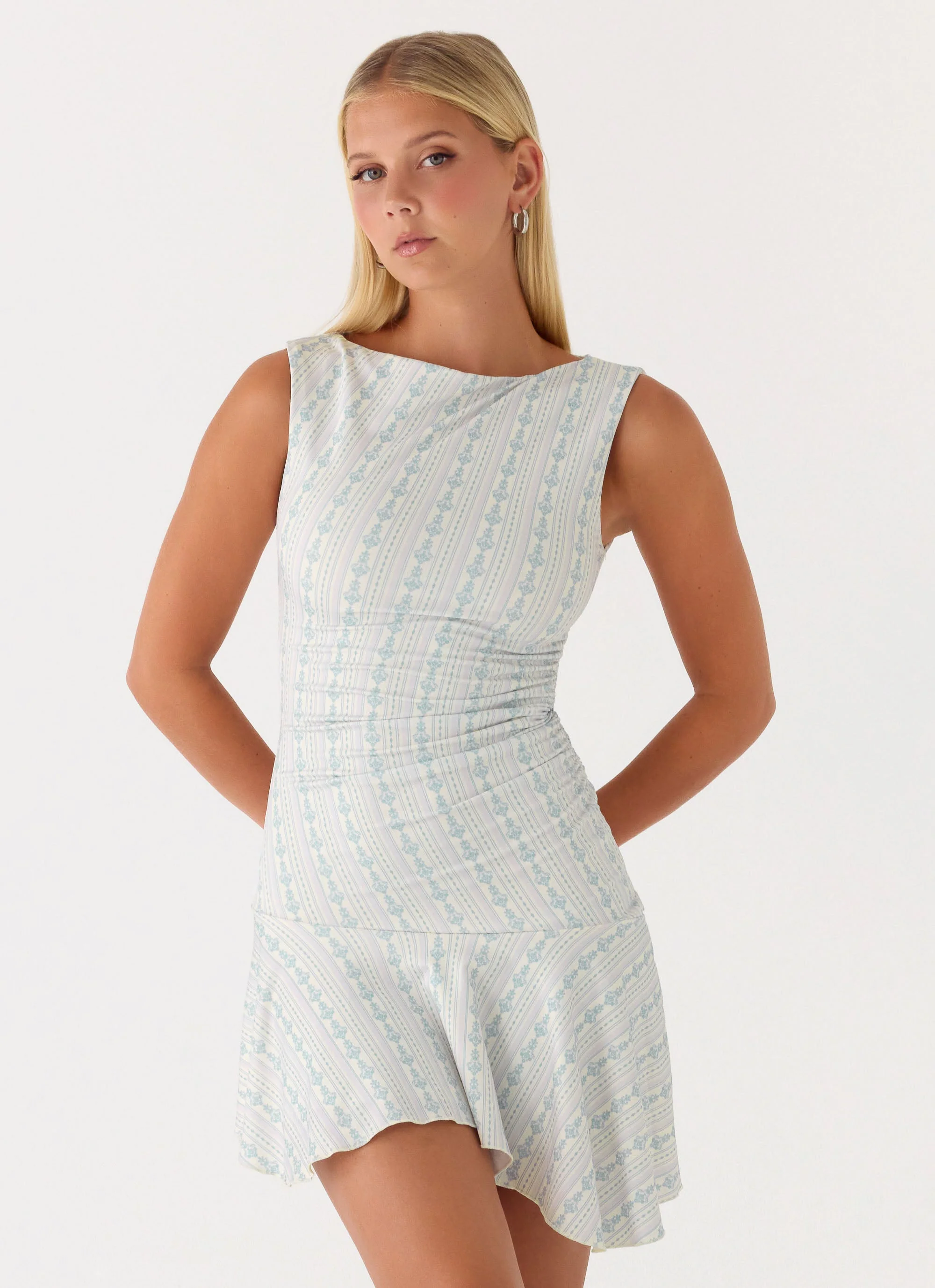 Summer Delight Mini Dress - Vintage Stripe