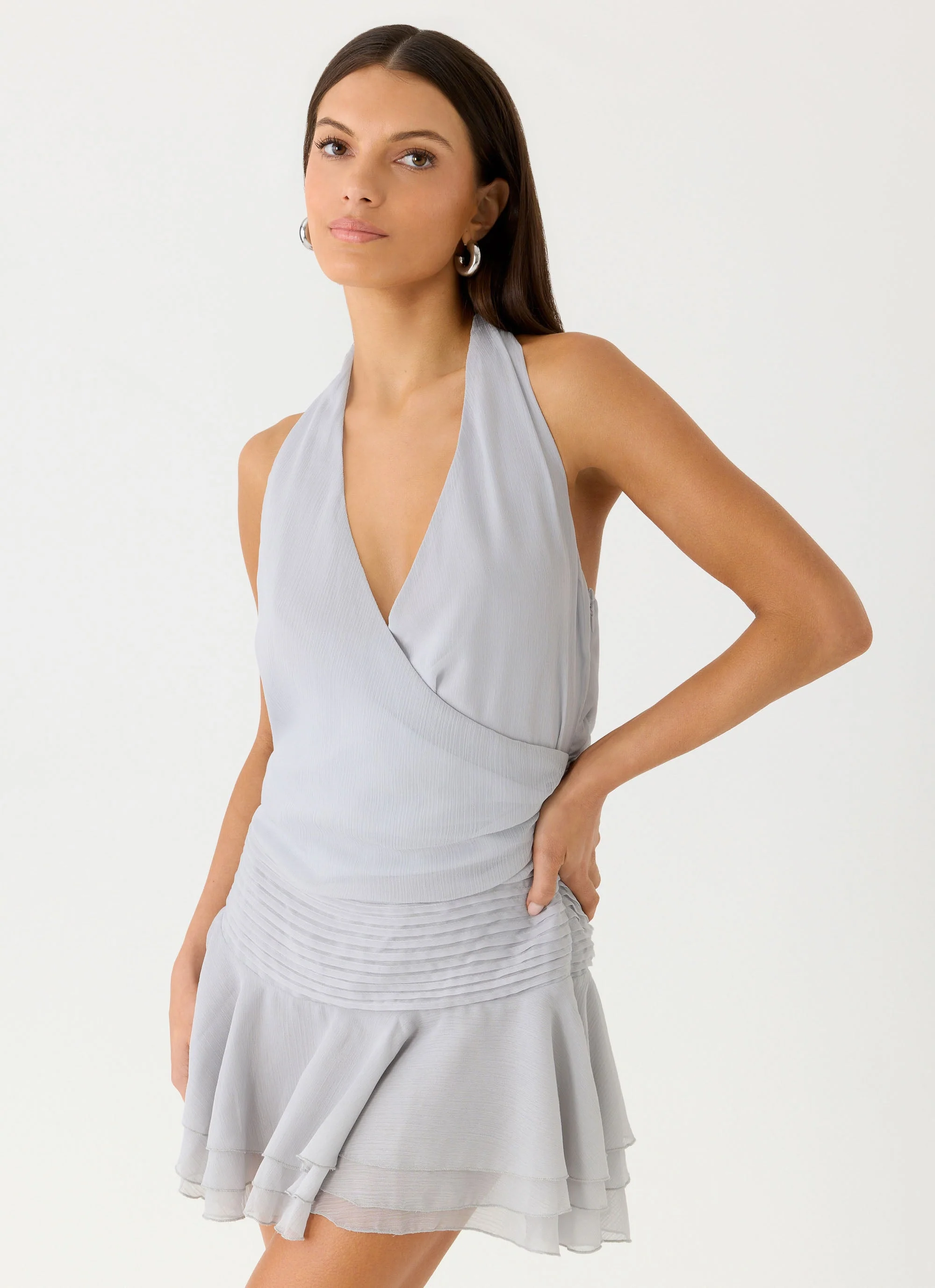 Mura Mini Dress - Misty Blue
