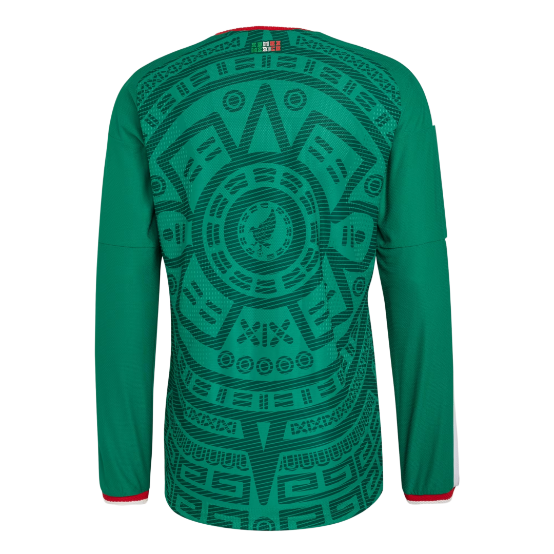 Player Version Mexico Home Long Sleeve Authentic Jersey World Cup 2026