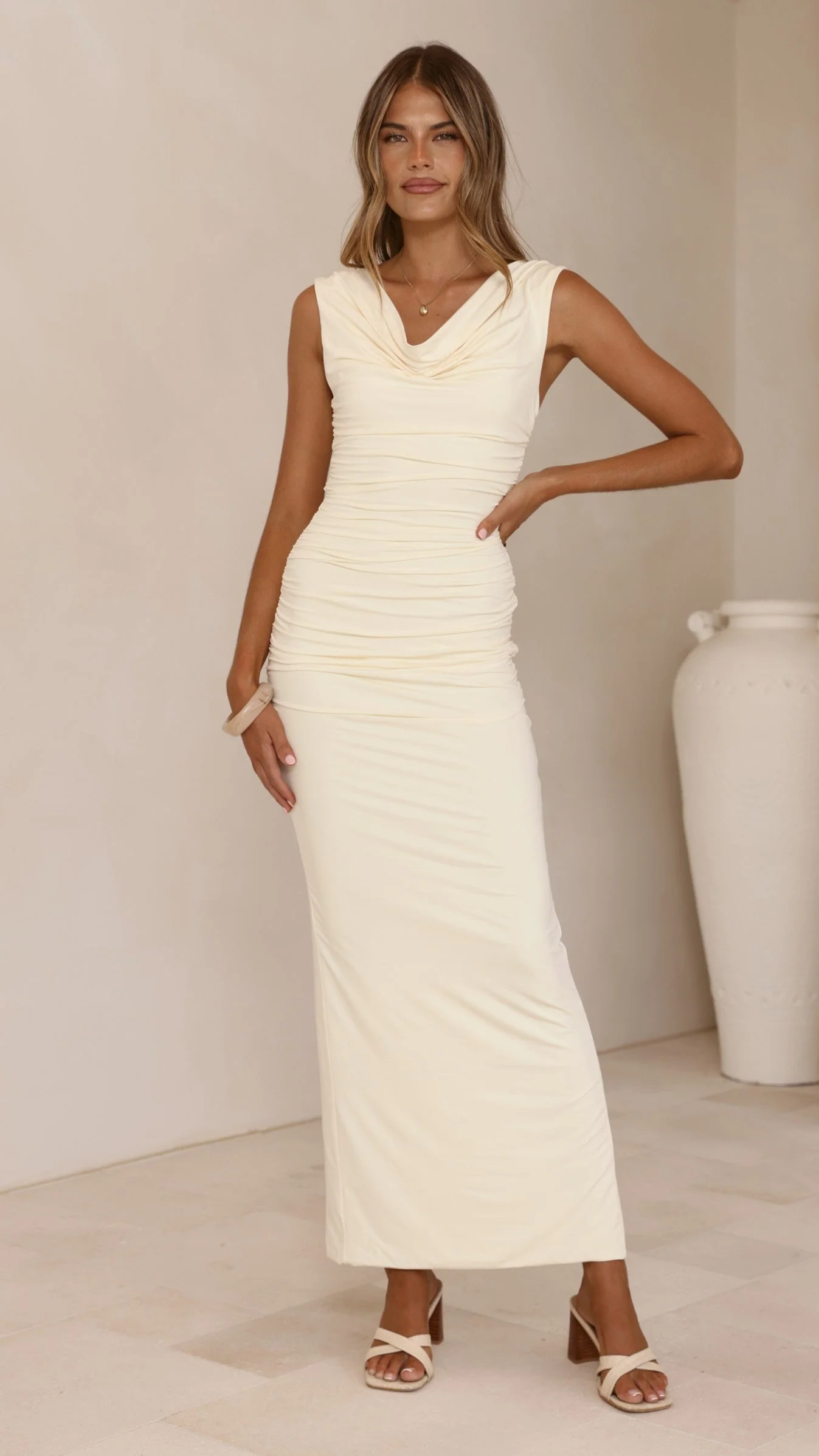 Lolita Maxi Dress - Butter