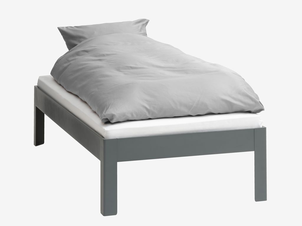 Bed frame KILDEN Single dark grey - Amazon