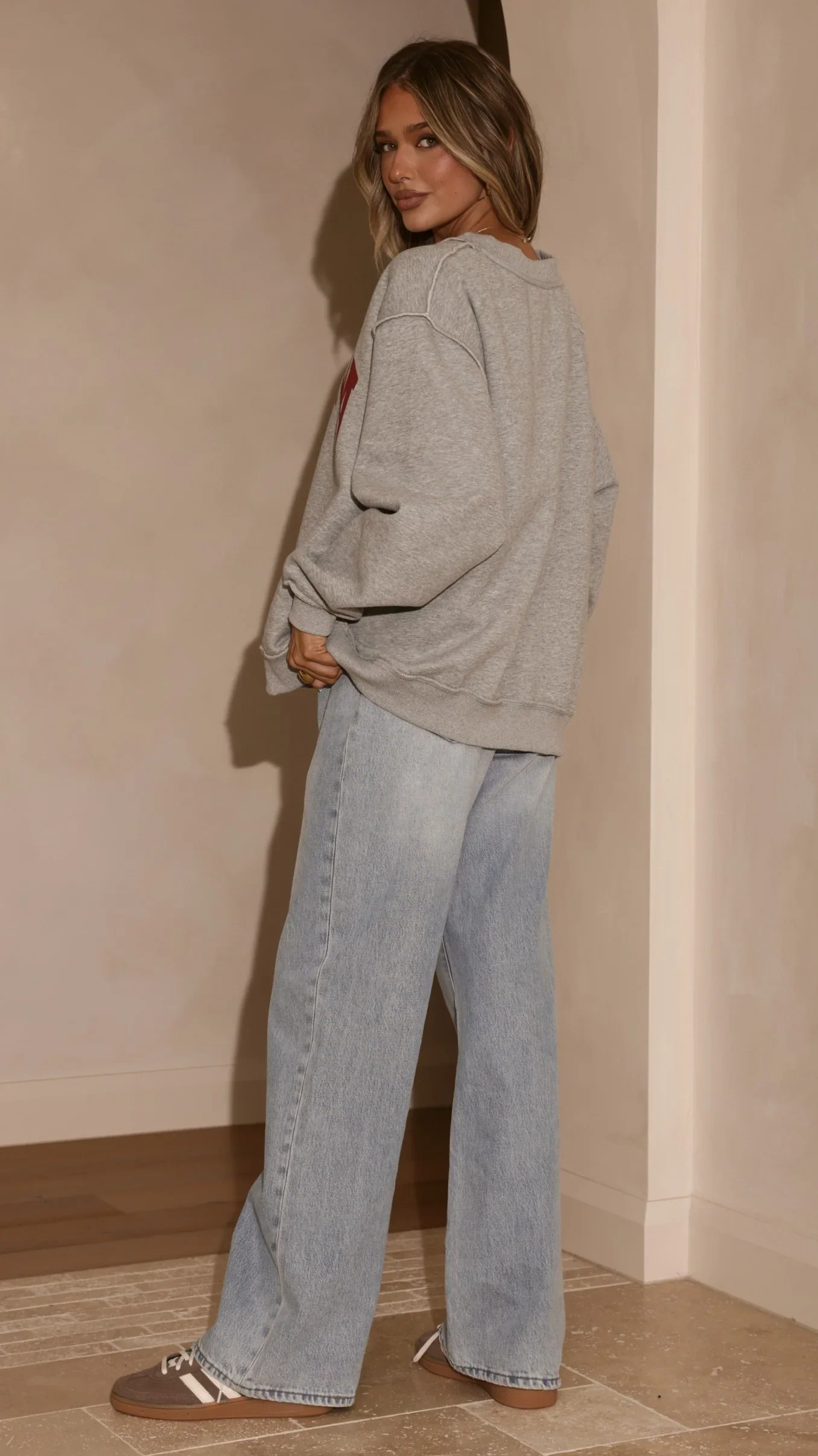 Indiana Crewneck Sweater - Grey