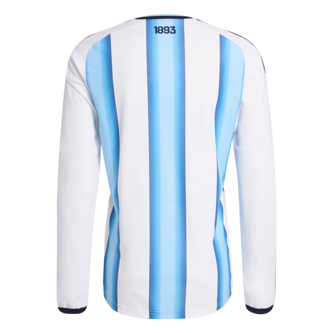 Player Version Argentina Home Long Sleeve Authentic Jersey World Cup 2026