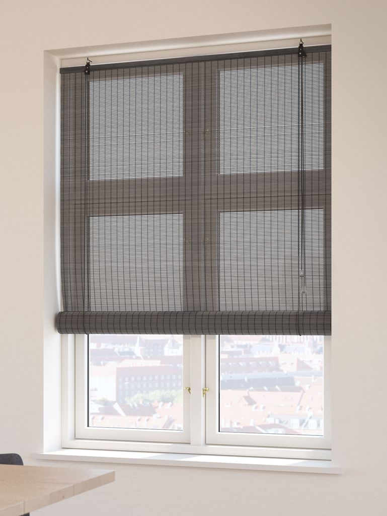 Roller blind bamboo BYRE 80x160 grey - Amazon