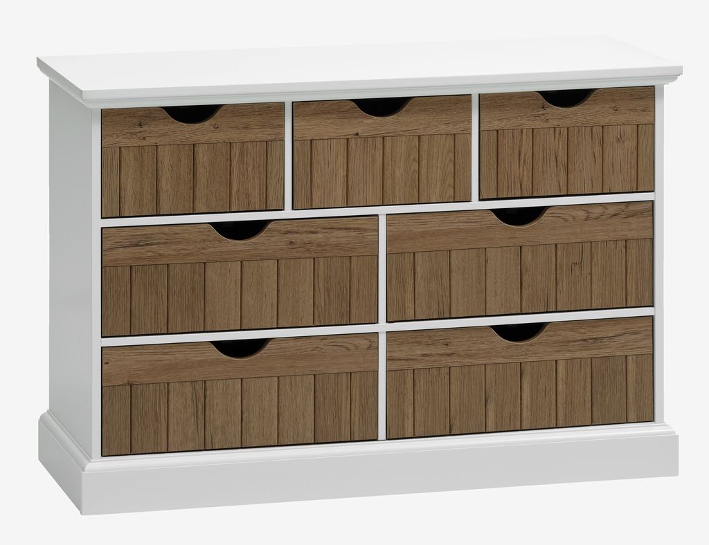 COD OLDEKROG 7 drawers oak/white - Amazon