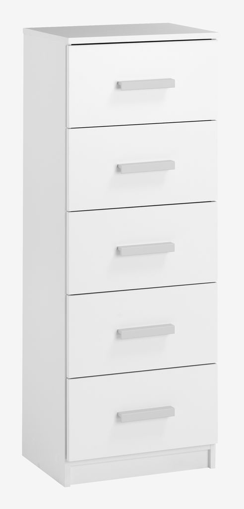 5 drawer chest TAPDRUP slim white - Amazon