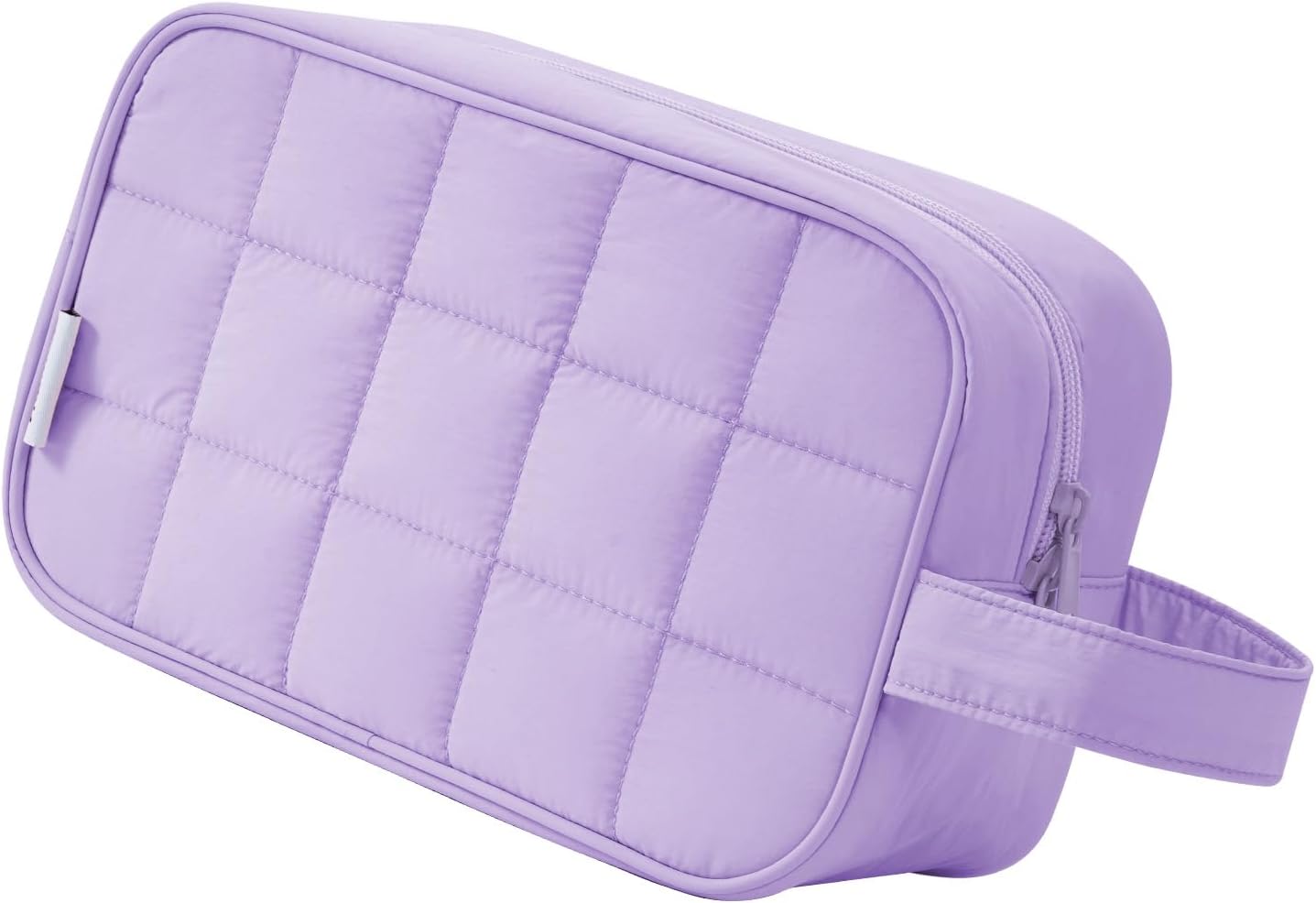Puffy Travel Toiletry Bag for Traveling Women Girl, Travel Bag for Toiletries, Cute Travel Makeup Bag Organizer, Quilted Cosmetic Bag Make Up Skincare Medicine Bags