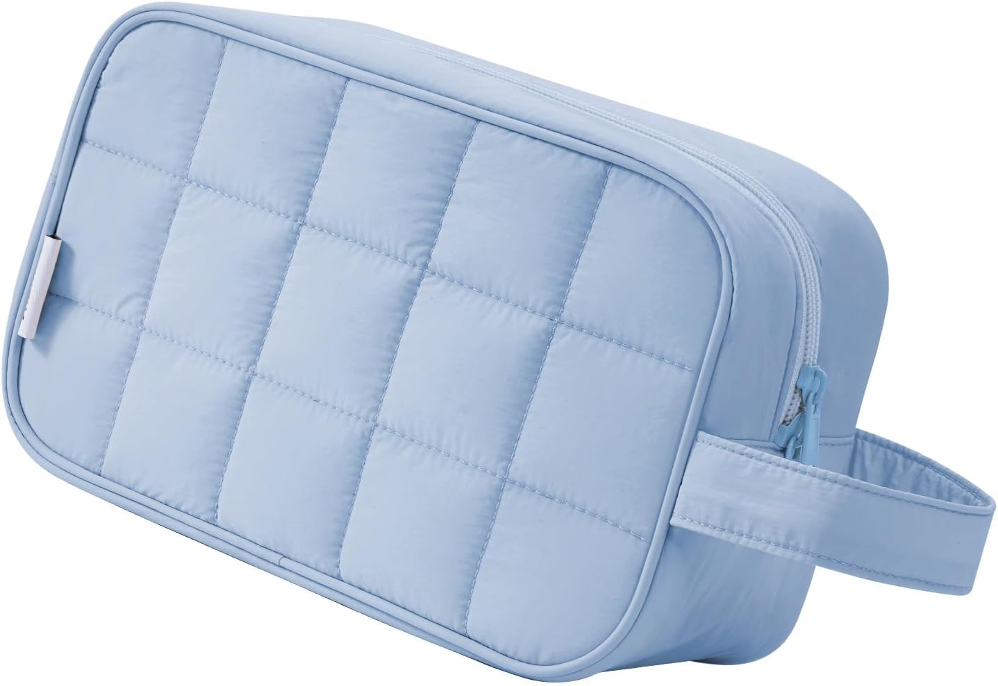 Puffy Travel Toiletry Bag for Traveling Women Girl, Travel Bag for Toiletries, Cute Travel Makeup Bag Organizer, Quilted Cosmetic Bag Make Up Skincare Medicine Bags