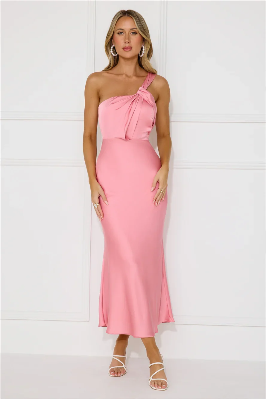 Adore Sunsets Midi Dress Pink