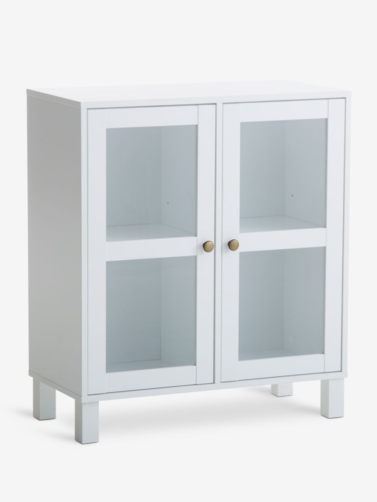 Display cabinet SKALS 2 doors white - Amazon