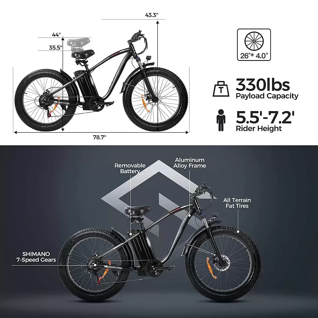 🔥Clearance Sale🔥✨Outdoor electric bike with 48V / 15Ah lithium battery✨ - Amazon