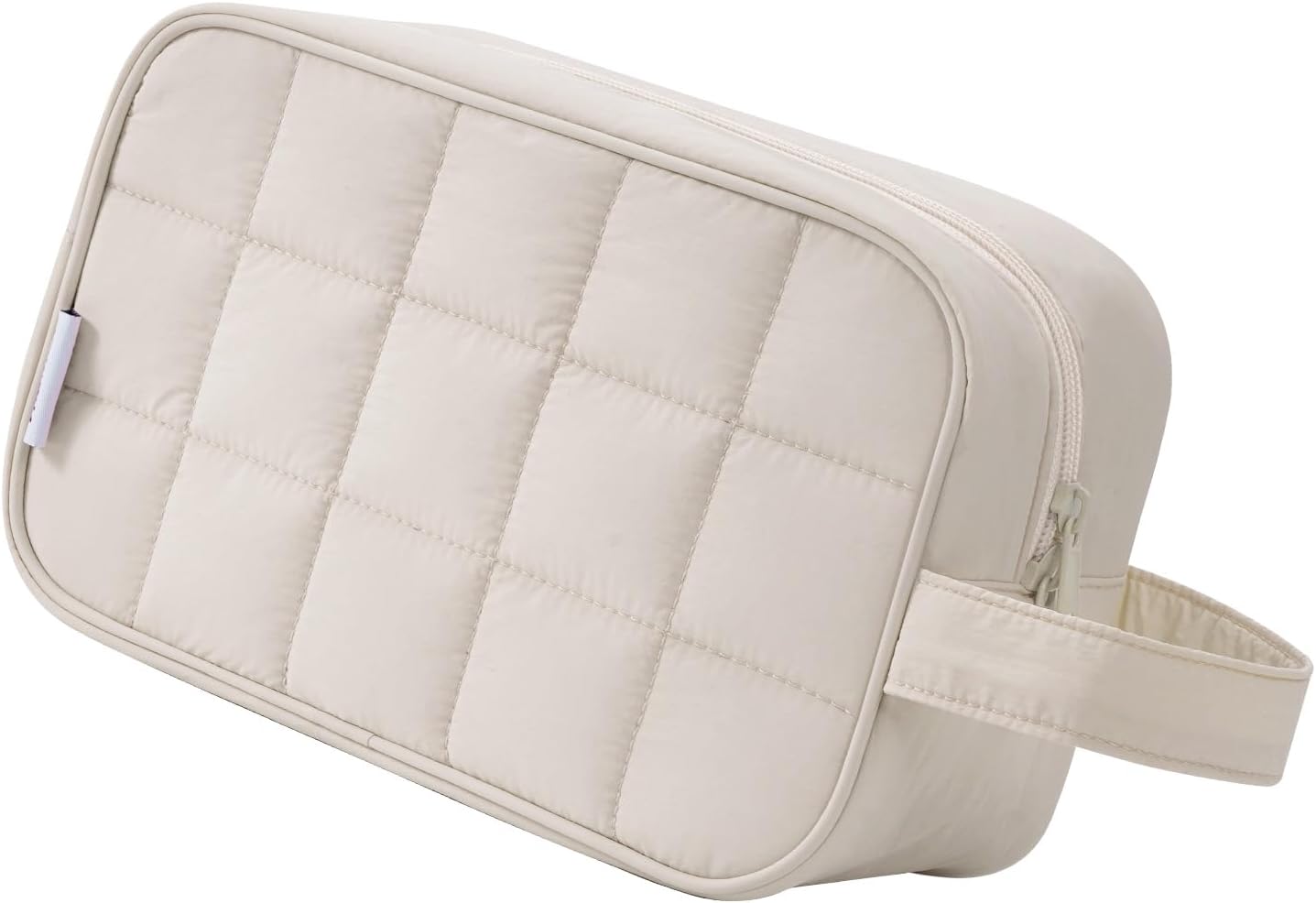 Puffy Travel Toiletry Bag for Traveling Women Girl, Travel Bag for Toiletries, Cute Travel Makeup Bag Organizer, Quilted Cosmetic Bag Make Up Skincare Medicine Bags