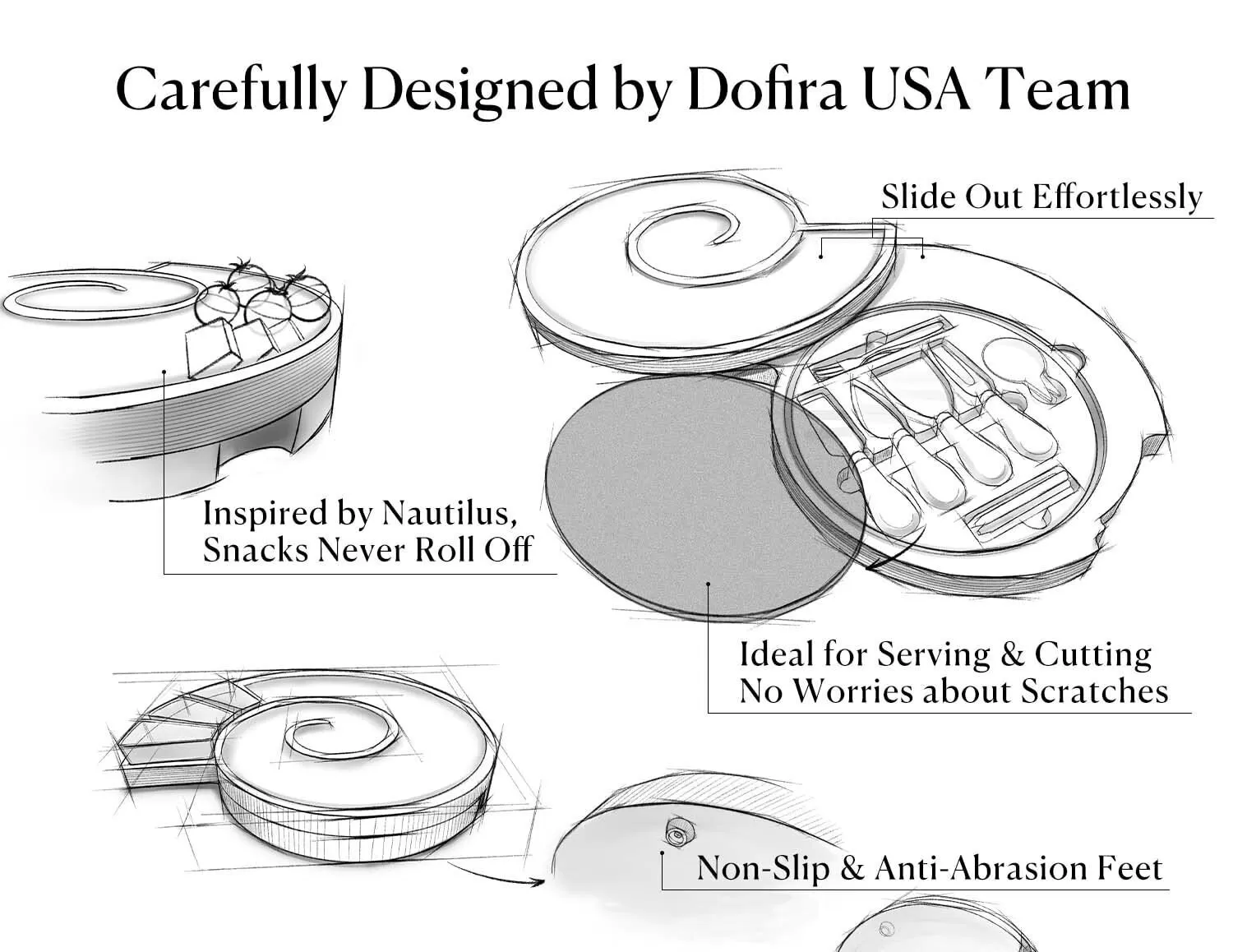 Acacia Wood Deli Plate Set - Amazon