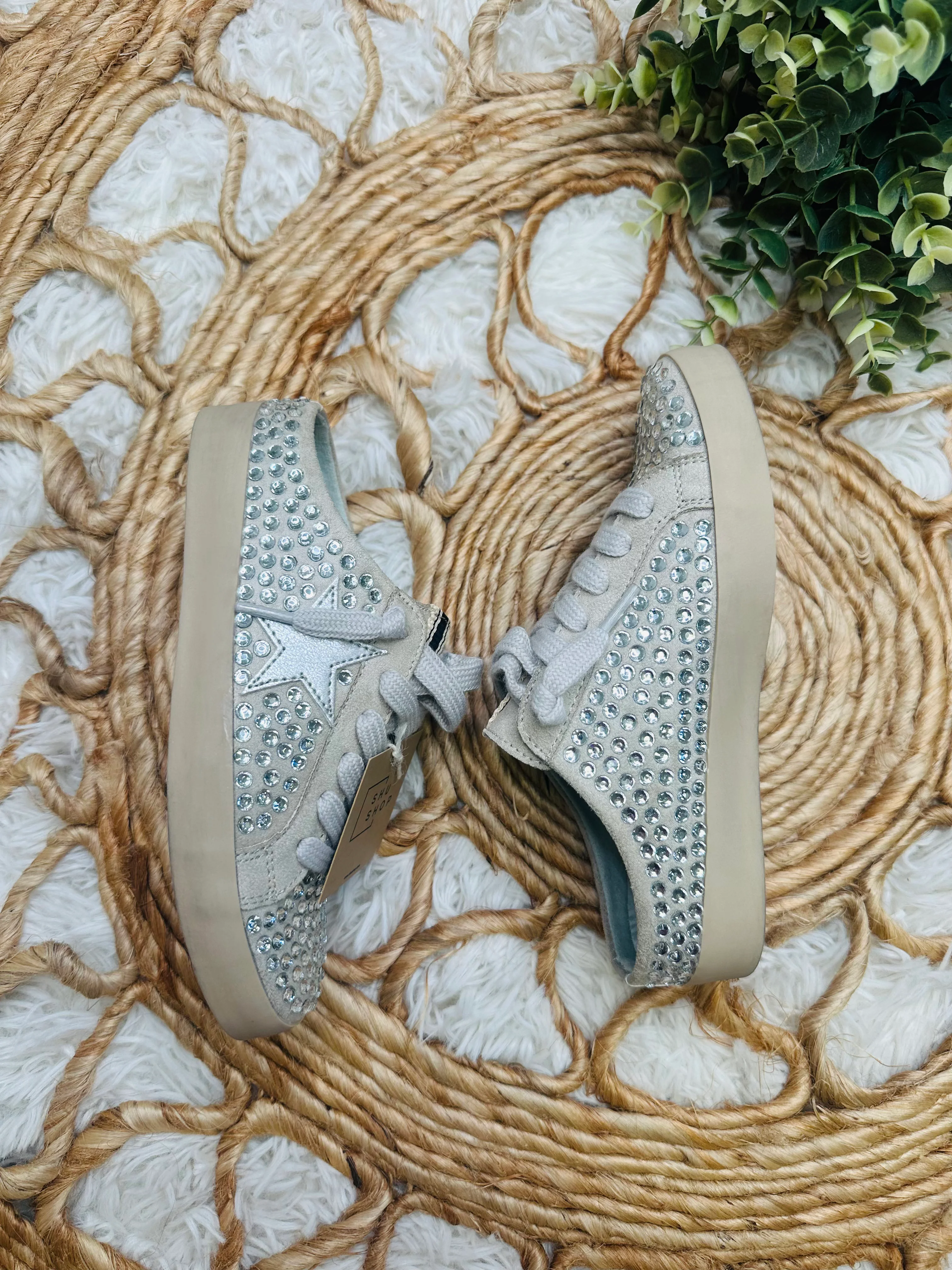 Girls ShuShop Backless Crystal Shoes