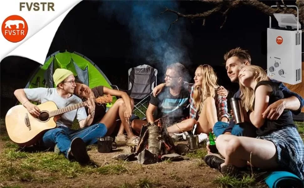 FVSTR-Carvn 1.6GPM 6L Portable Outdoor Propane Gas Tankless Water Heater Digital Display Overheating Protection RV Camping Water Heater Easy to Install for Pets - Amazon