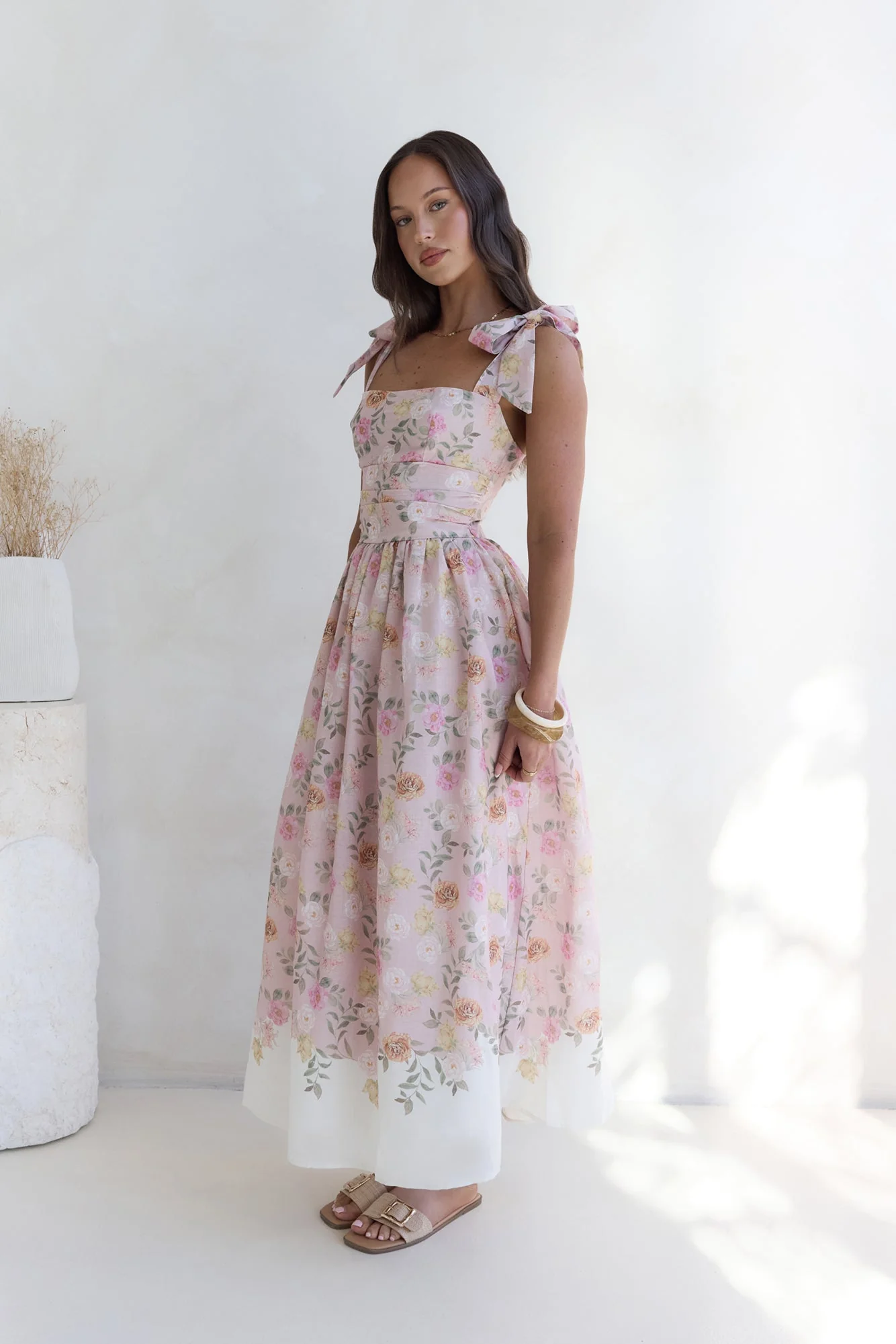 Sunflower Swing Maxi Dress Pink