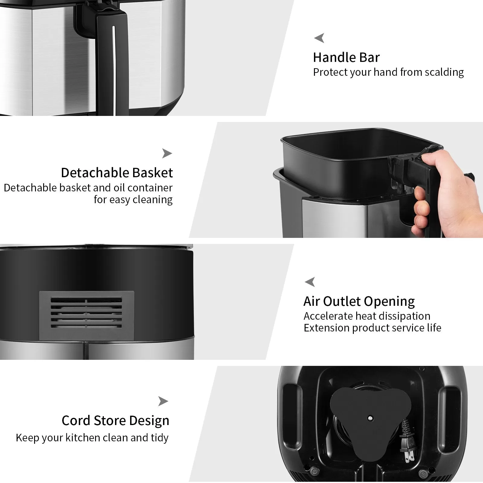 Hercu Air Fryer with 9 Presets - Amazon