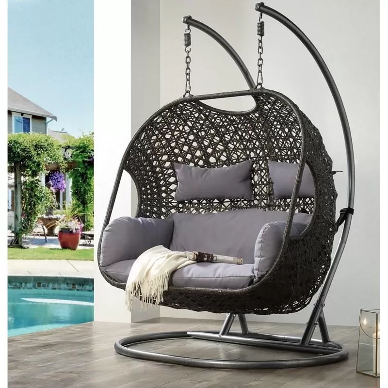 2023 Patio wicker swing chair - Amazon