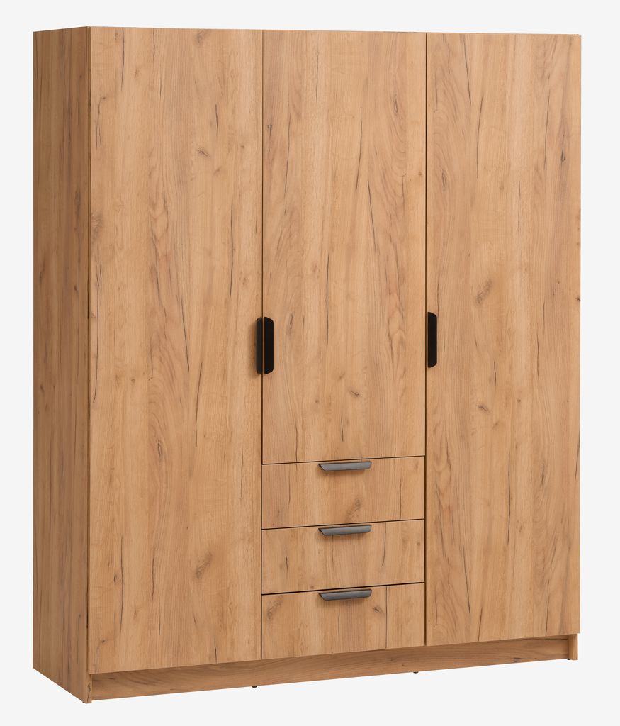 Wardrobe JENSLEV 144x176 oak - Amazon