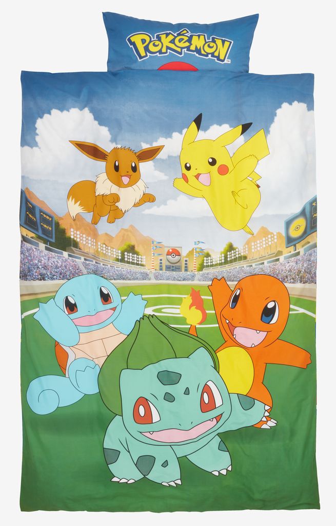 Duvet cover set POKEMON Single blue - Amazon