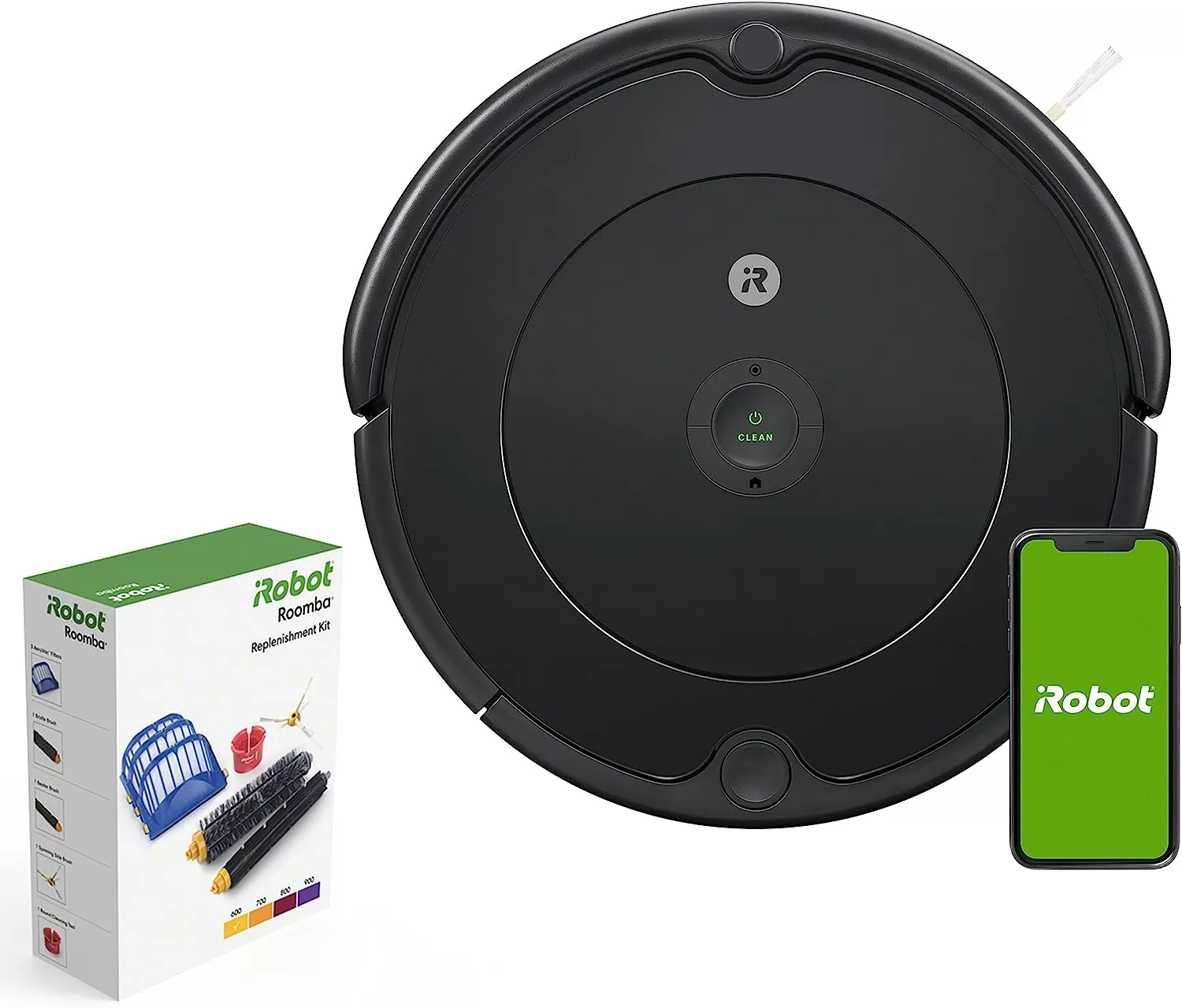 iRobot Roomba 694 Robot Vacuum-Wi-Fi Connectivity, Personalized Cleaning Recommendations, Works with Alexa, Good for Pet Hair, Carpets, Hard Floors, Self-Charging, Roomba 694 - Amazon