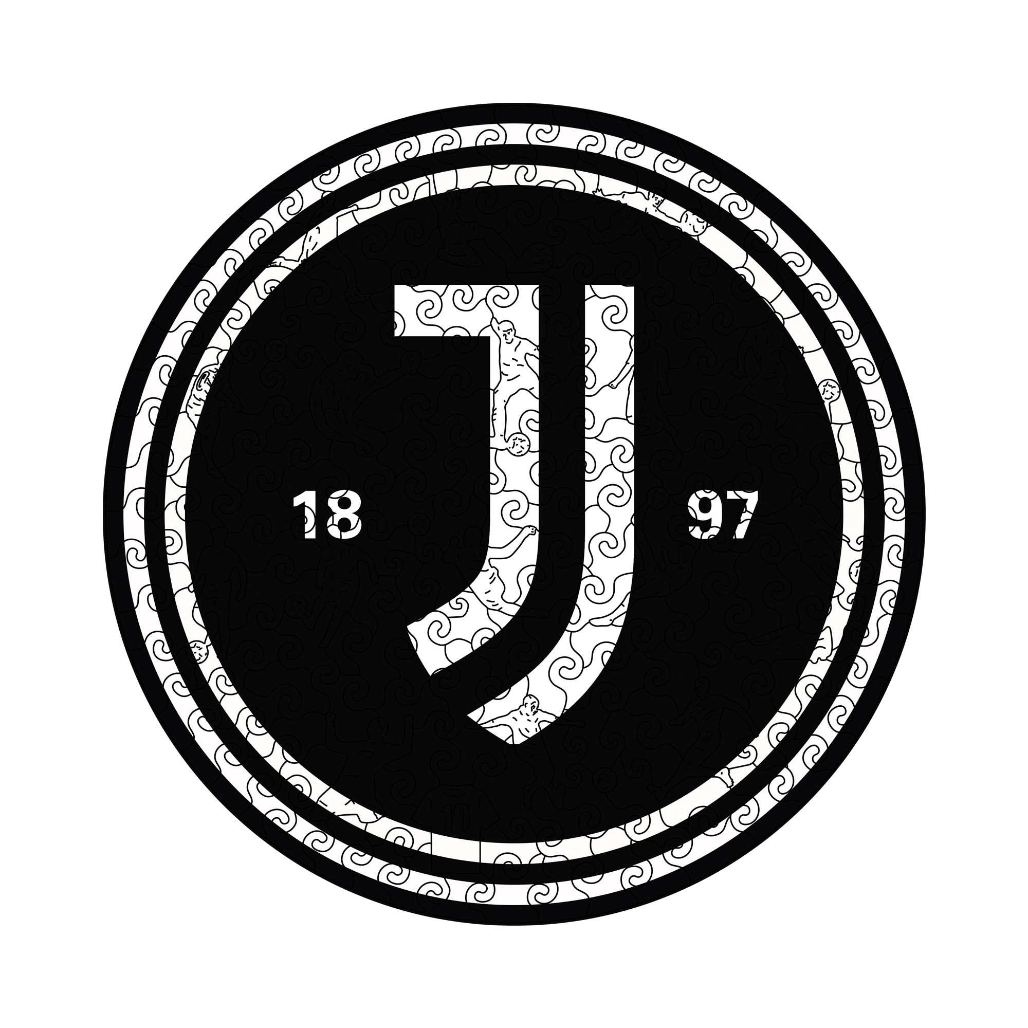 Juventus Logo Wooden Jigsaw Puzzle