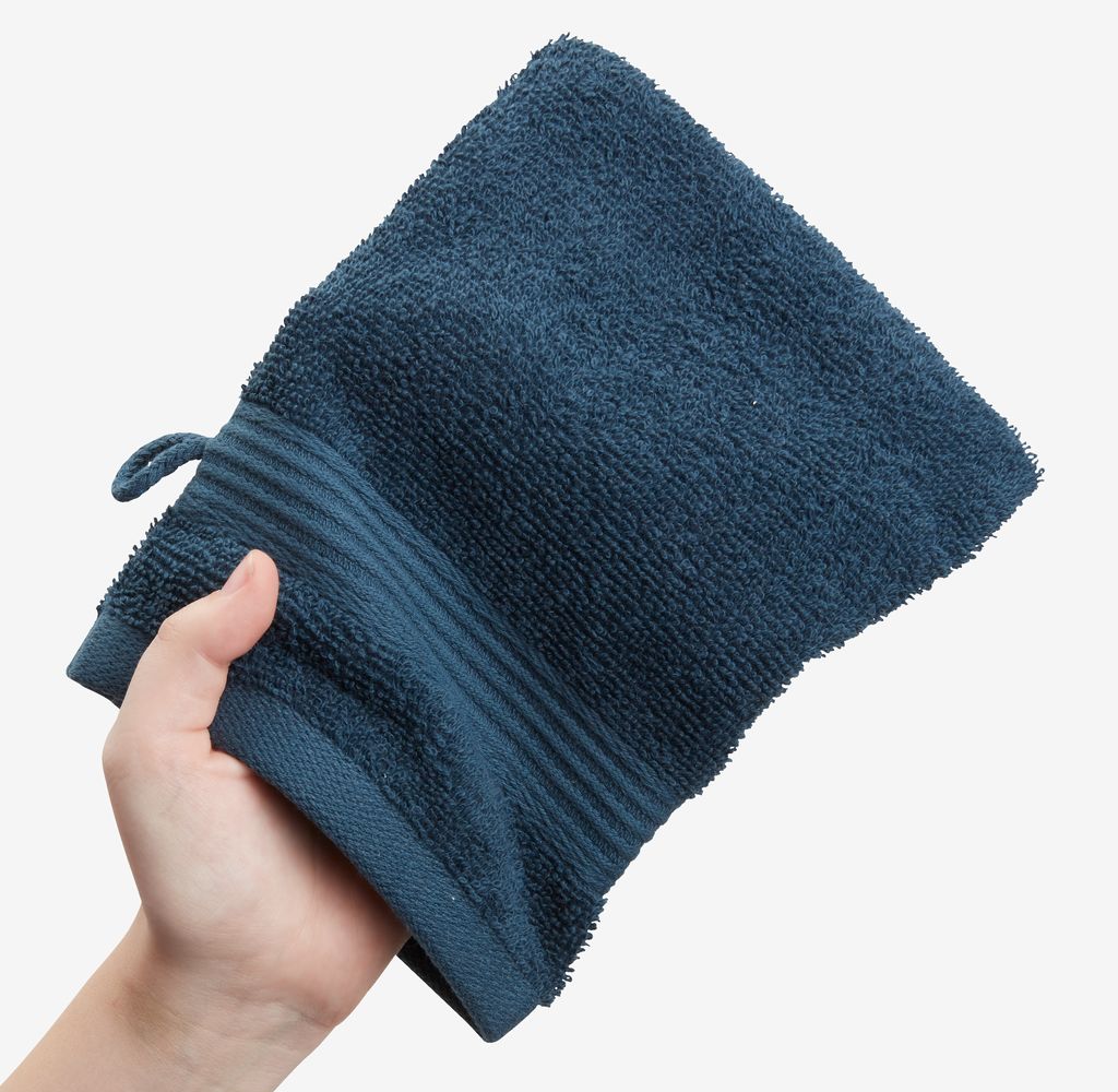 Wash glove KARLSTAD 15x20 navy - Amazon