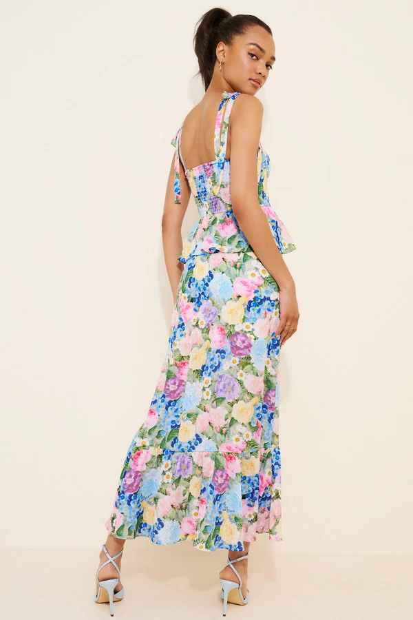 Paxton Peplum Maxi Dress