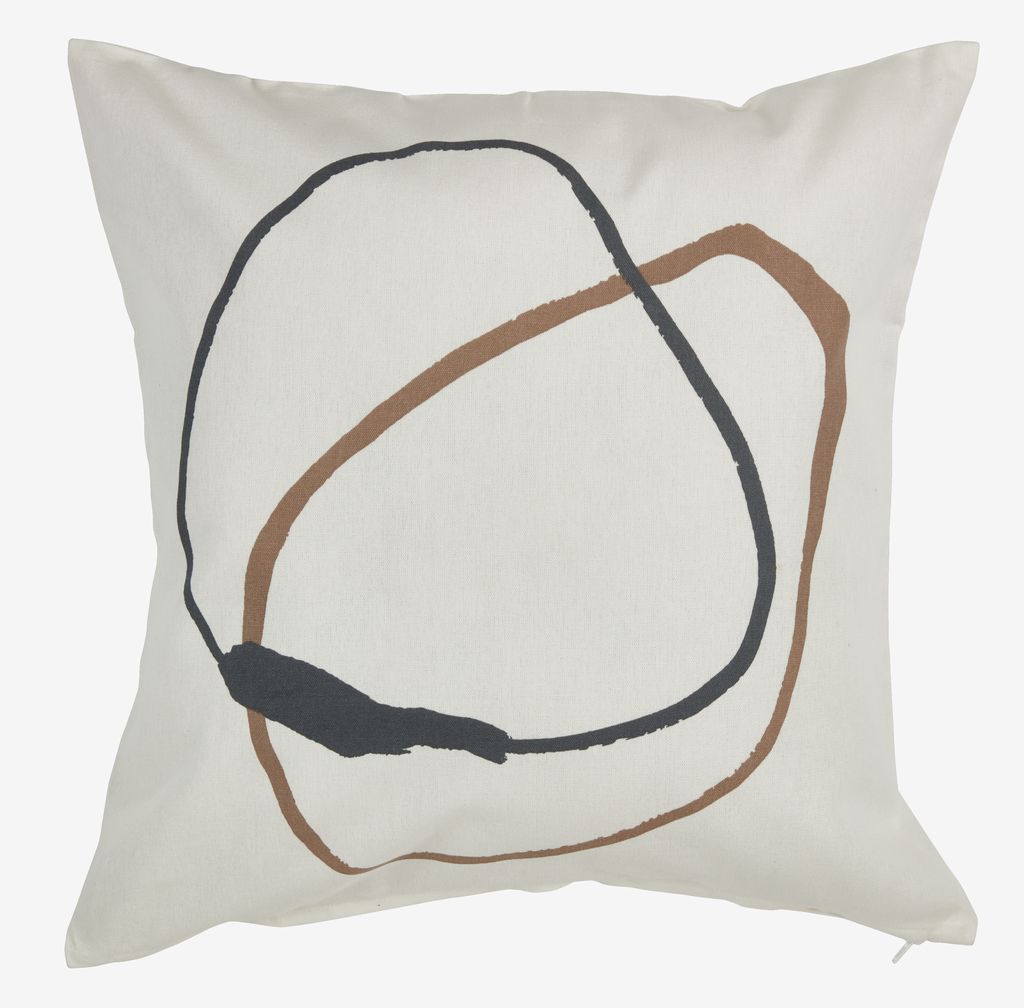 Cushion cover POPPEL 50x50 white - Amazon