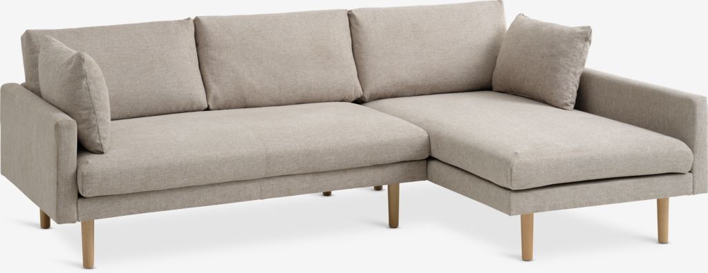 Sofa HVIDBJERG chaise lounge sand - Amazon