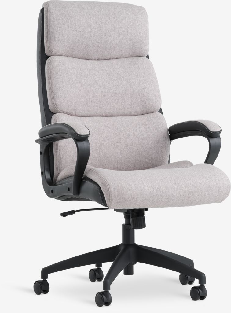 Office chair MARBJERG grey/black faux leather - Amazon