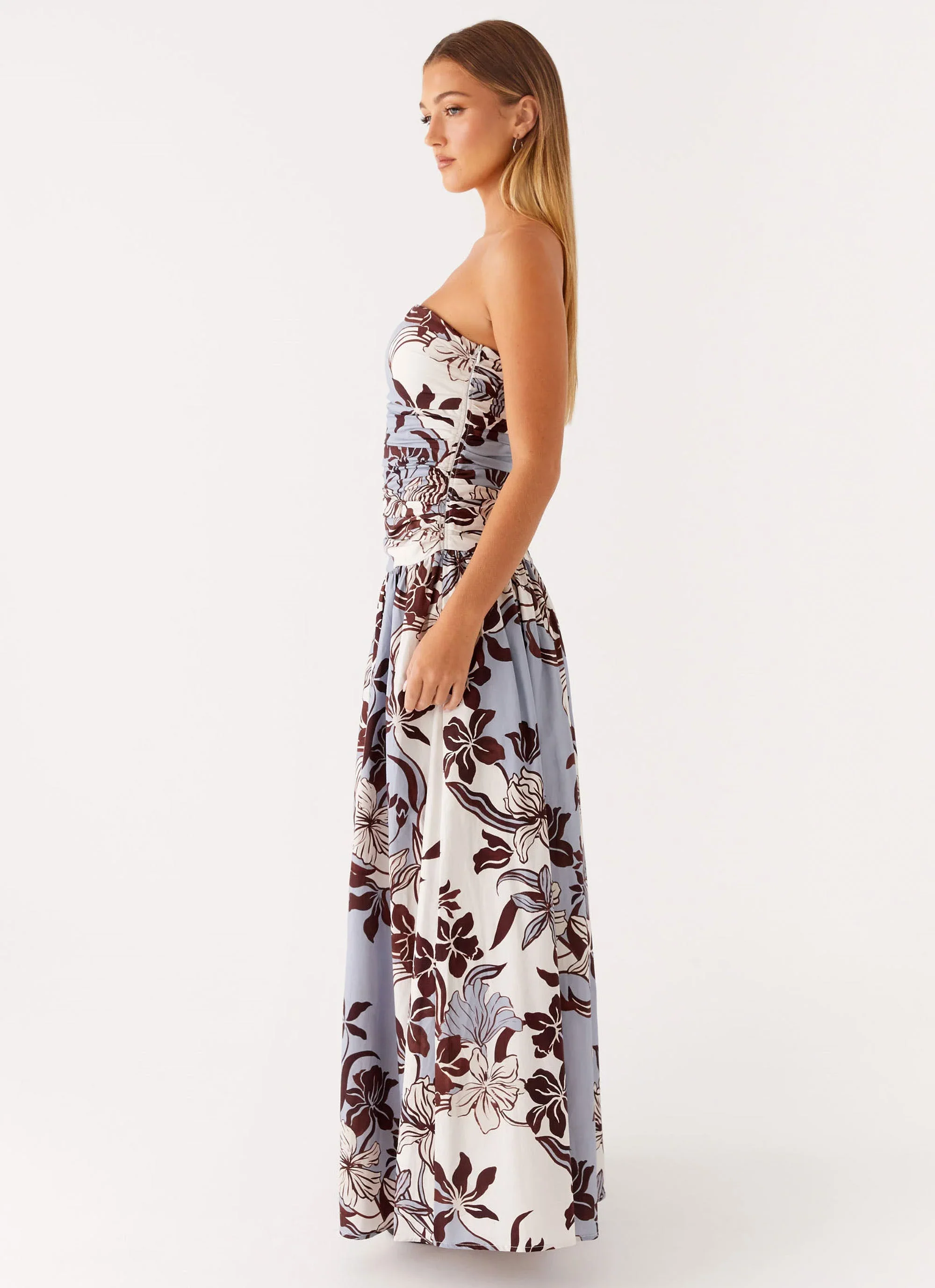 Carmel Maxi Dress - Bluewood Blossom